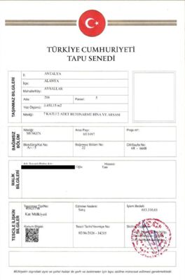 Das Tapu Das türkische Grundbuch Die Eigentumsurkunde für Immobilien in der Türkei